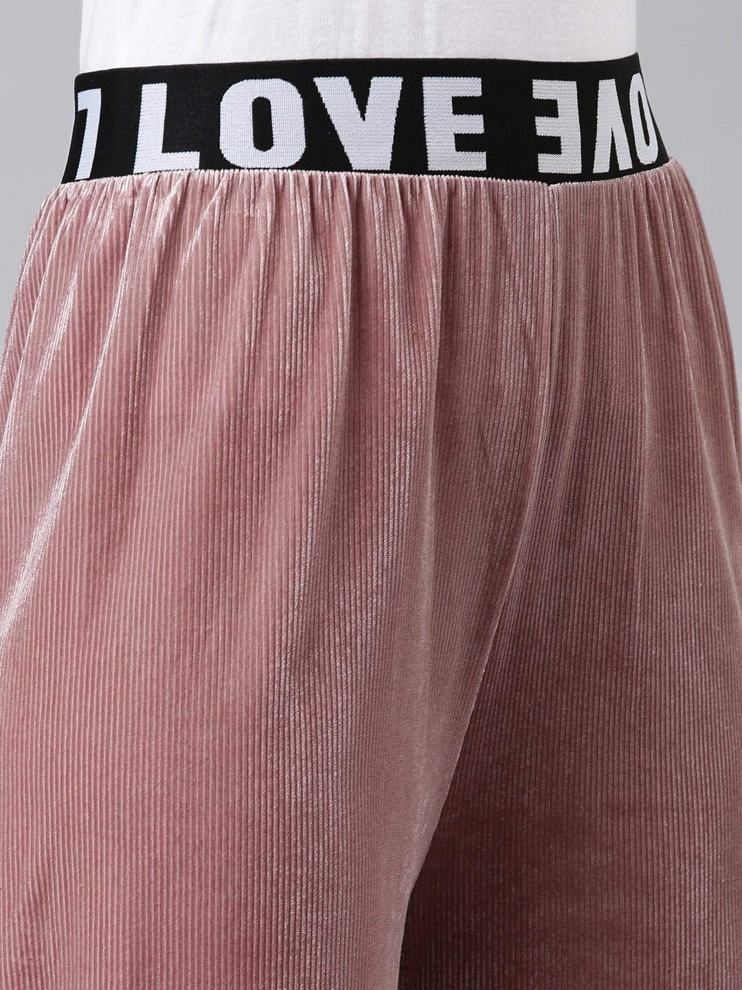 Women Pink Solid Track Pant