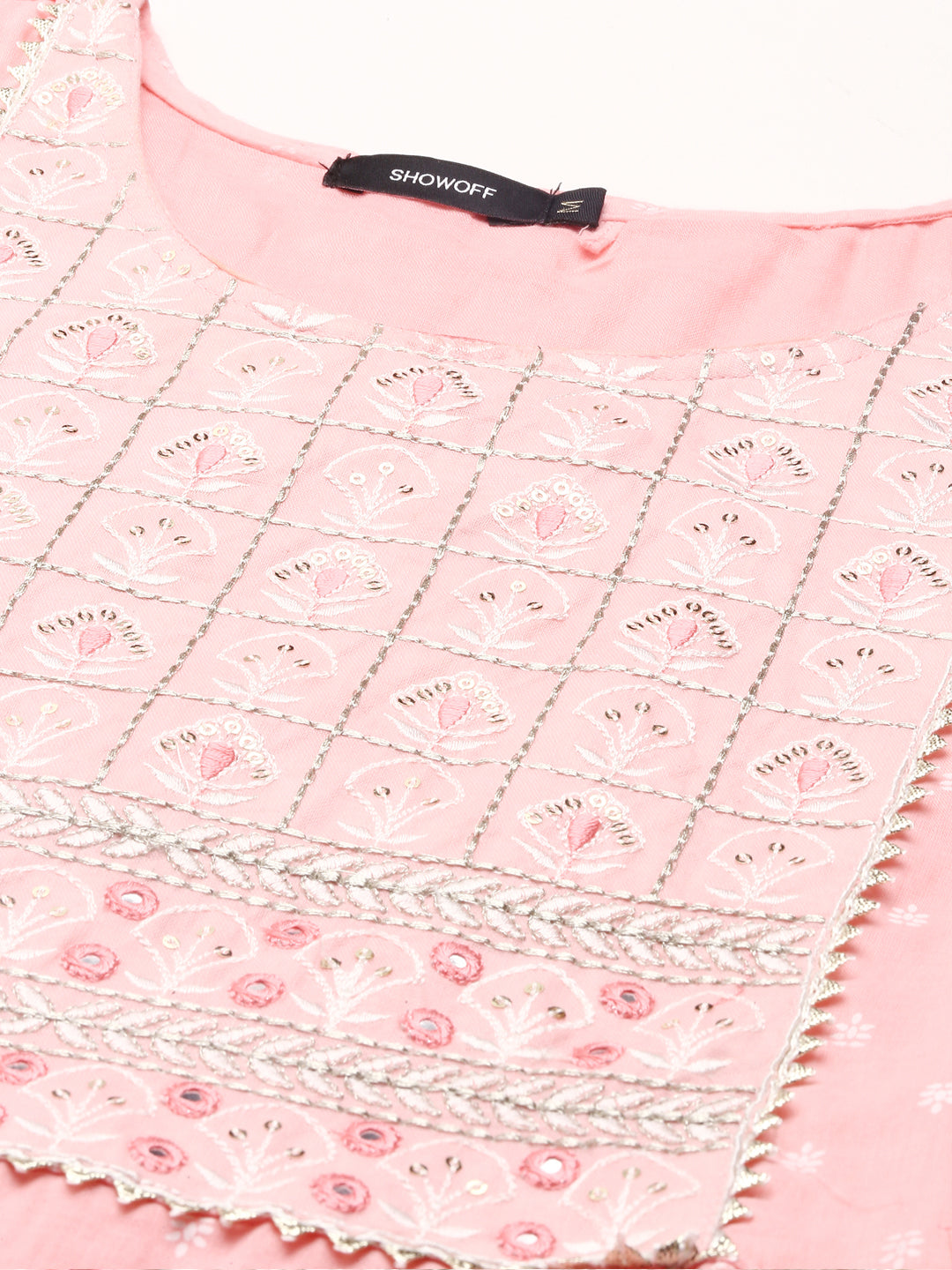 Women's Pink Printed Anarkali Kurta