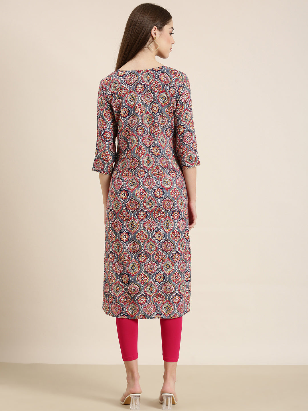 Women Multi Printed Straight Kurta