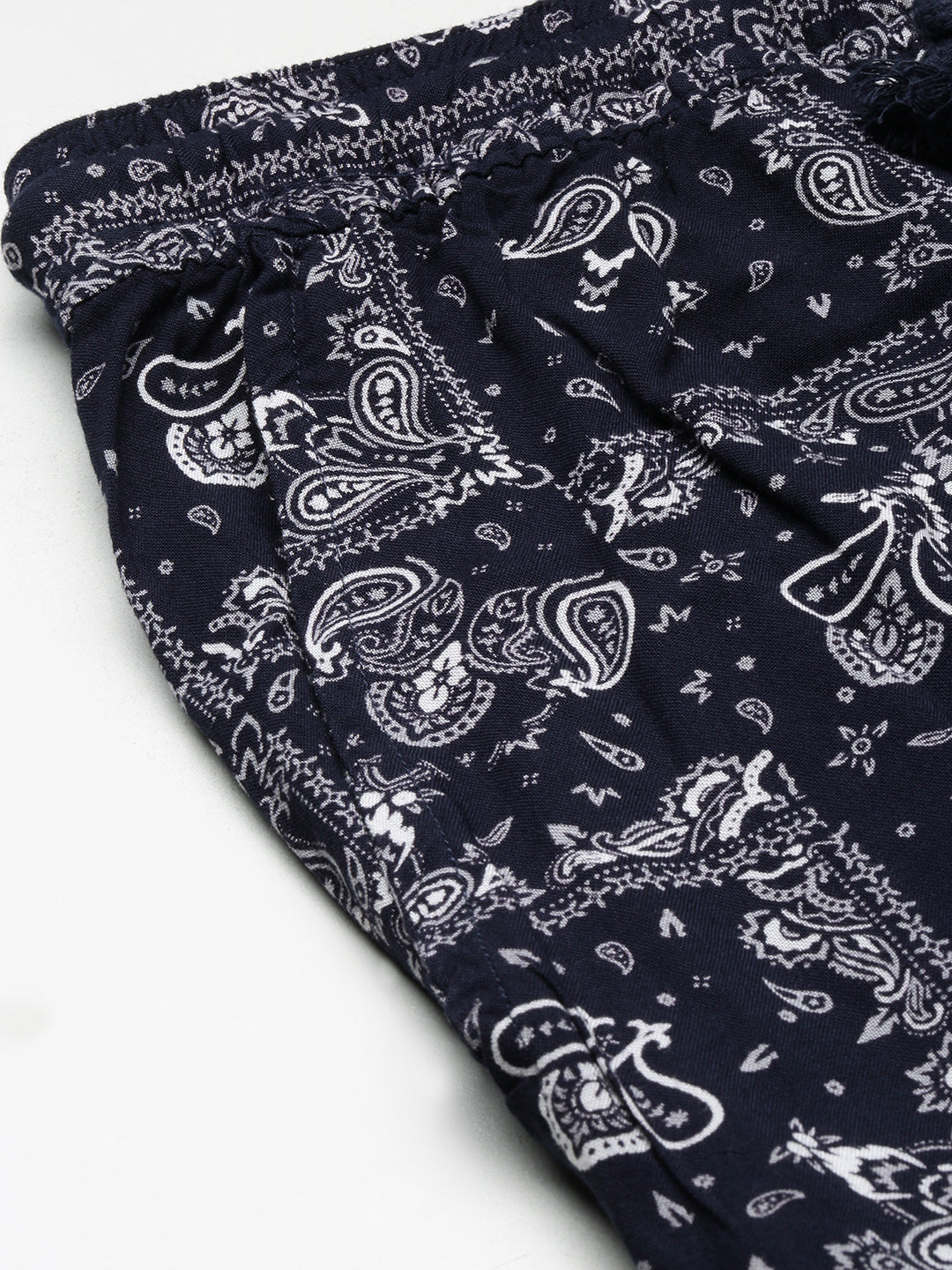 Men Navy Blue Cuban Collar Printed Over Sized Co-ords Set