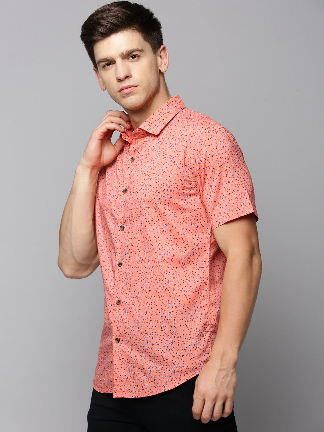 Men Coral Printed Casual Shirt