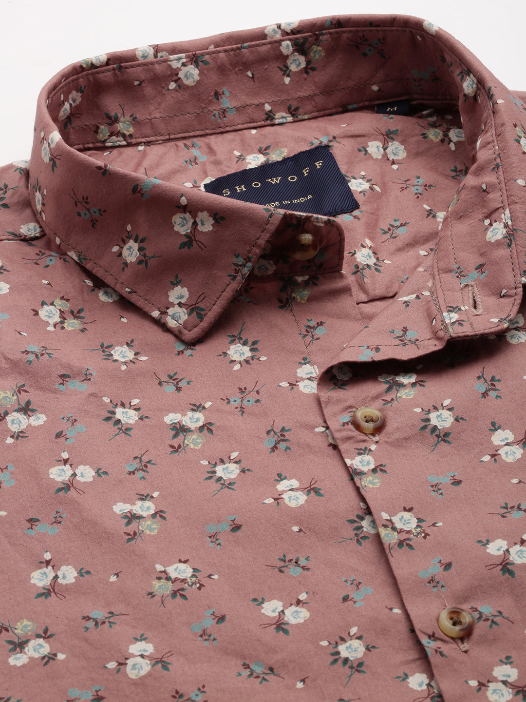 Men Purple Printed Casual Shirt