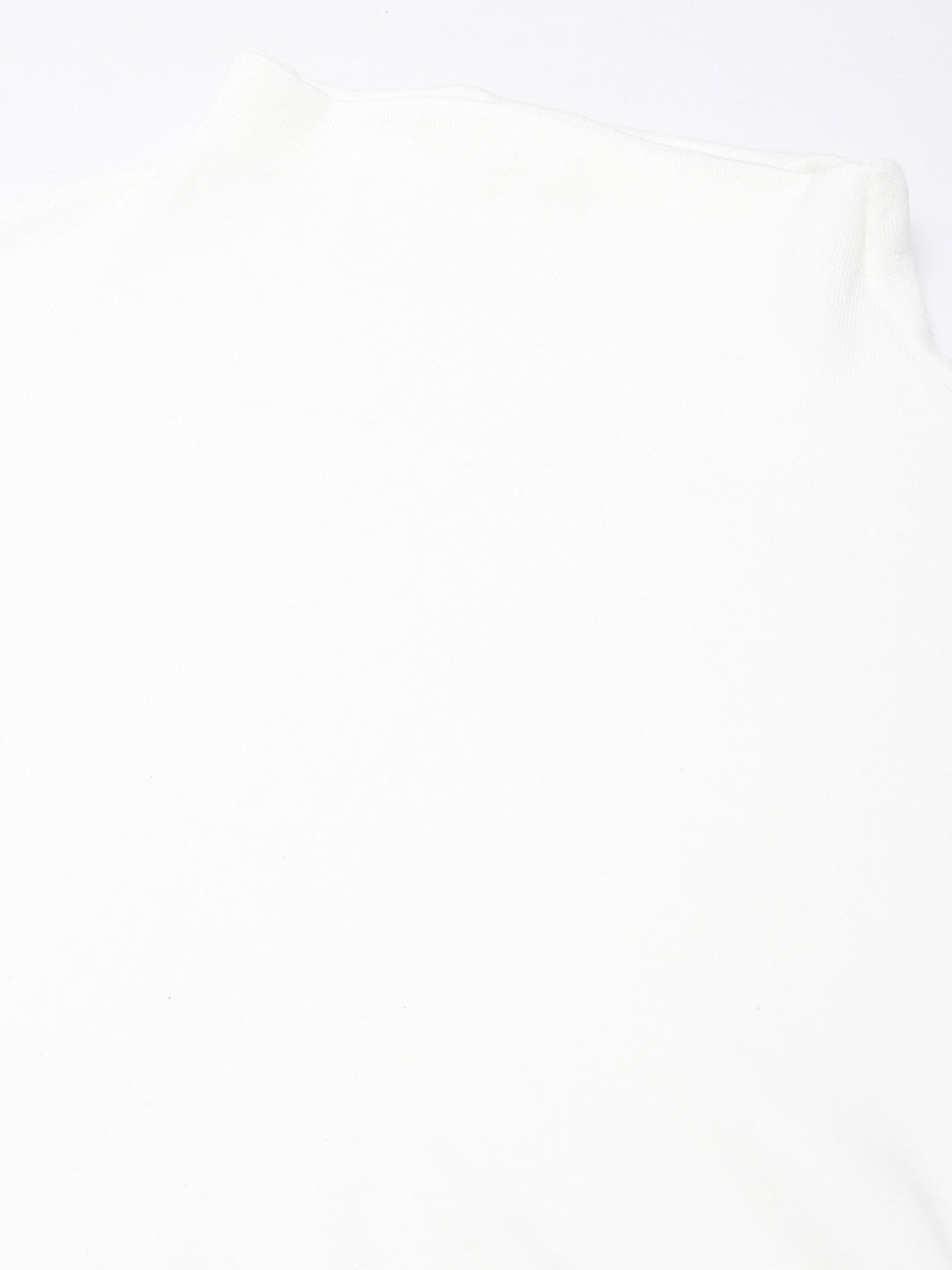 Women White Solid Fitted Top