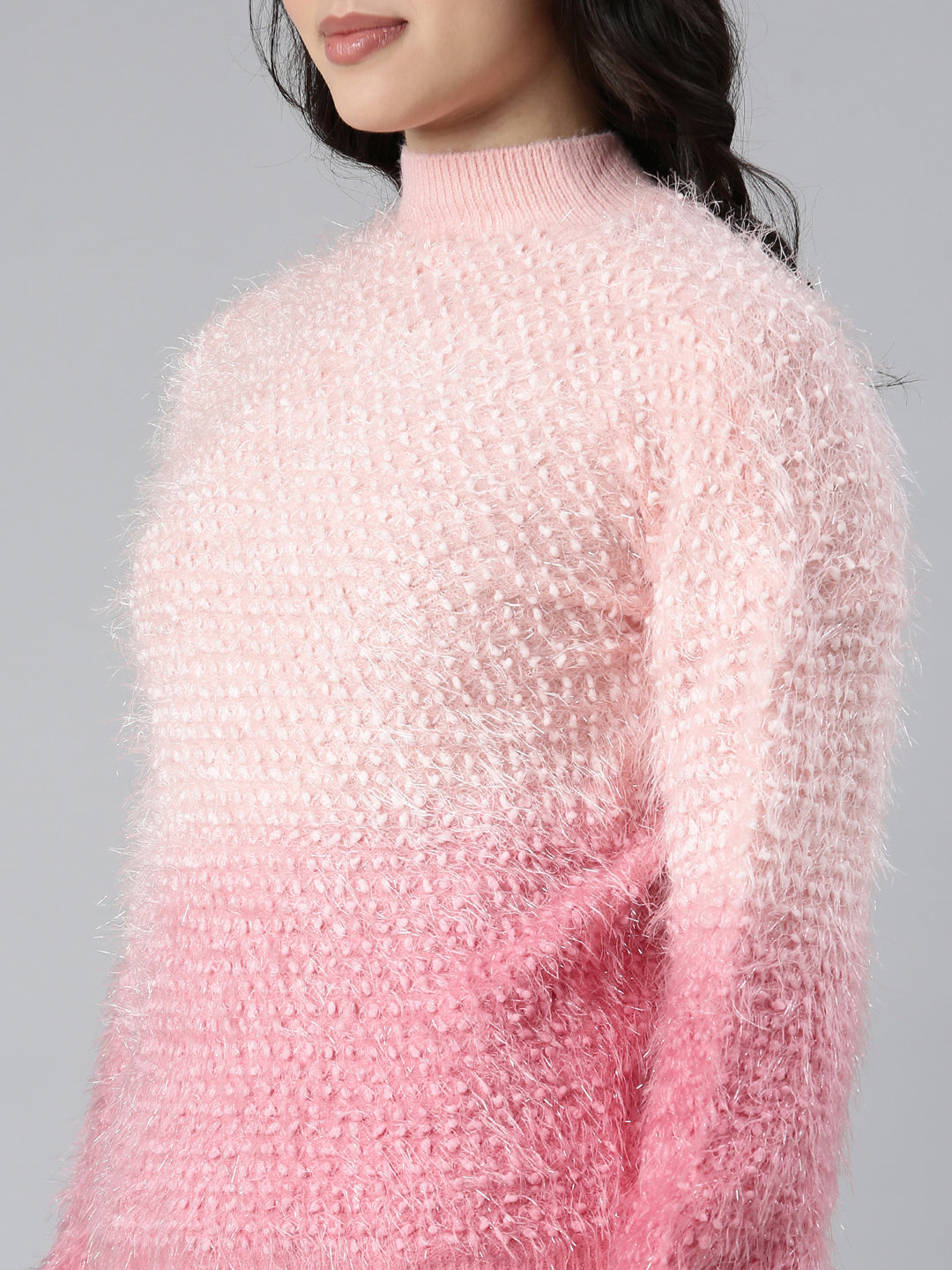 Women Speckled Peach Pullover