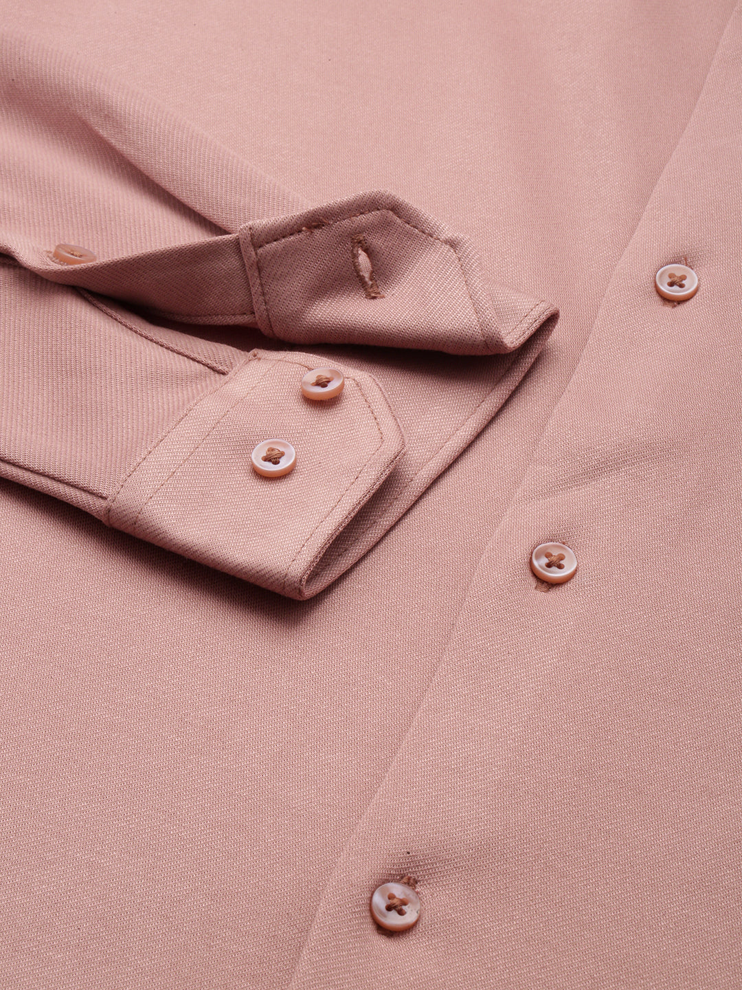 Men Pink Solid Casual Shirt