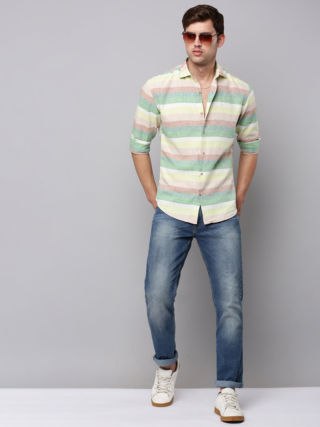 Men Multi Striped Casual Shirt