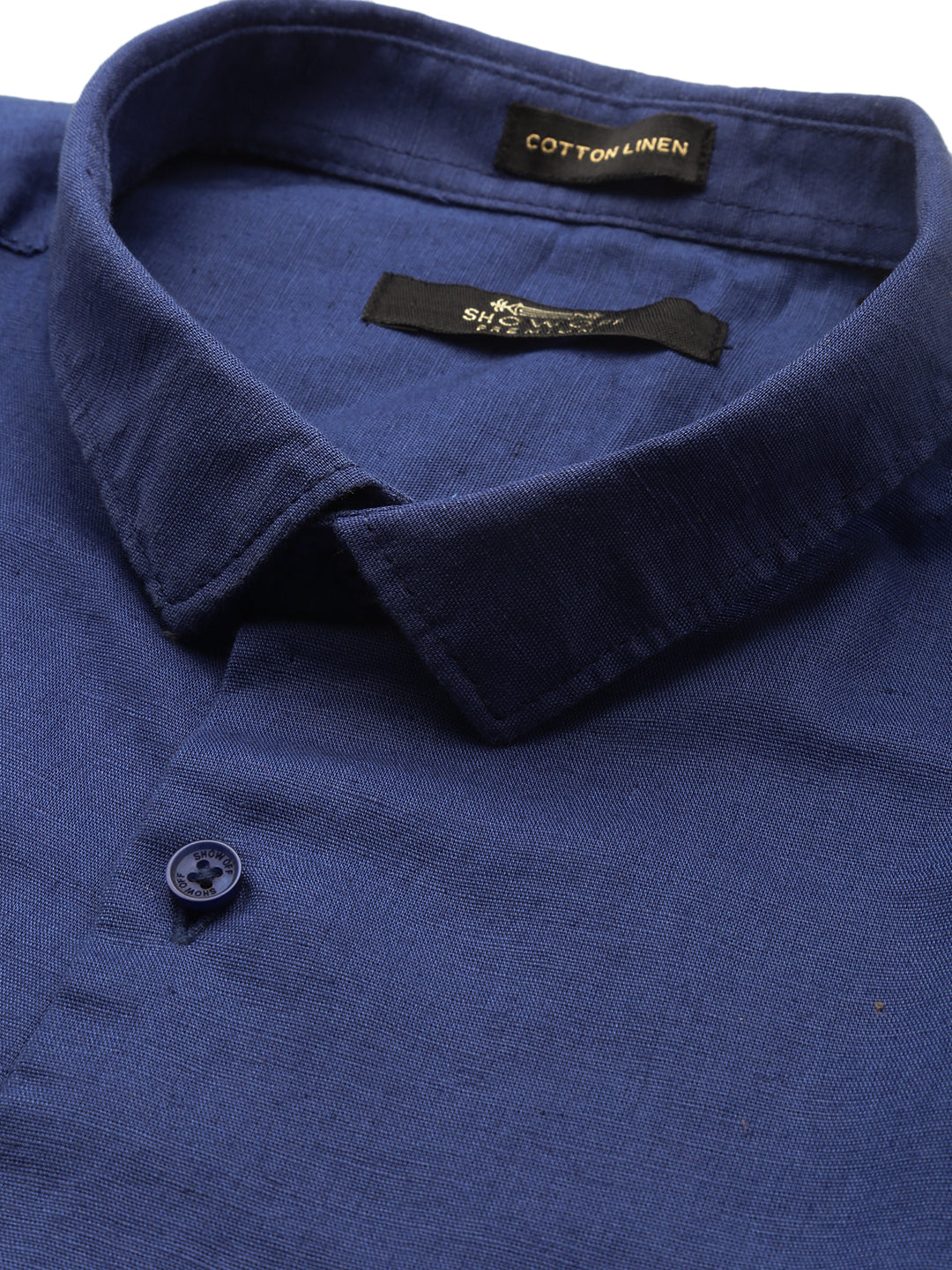 Men Blue Solid Casual Shirt