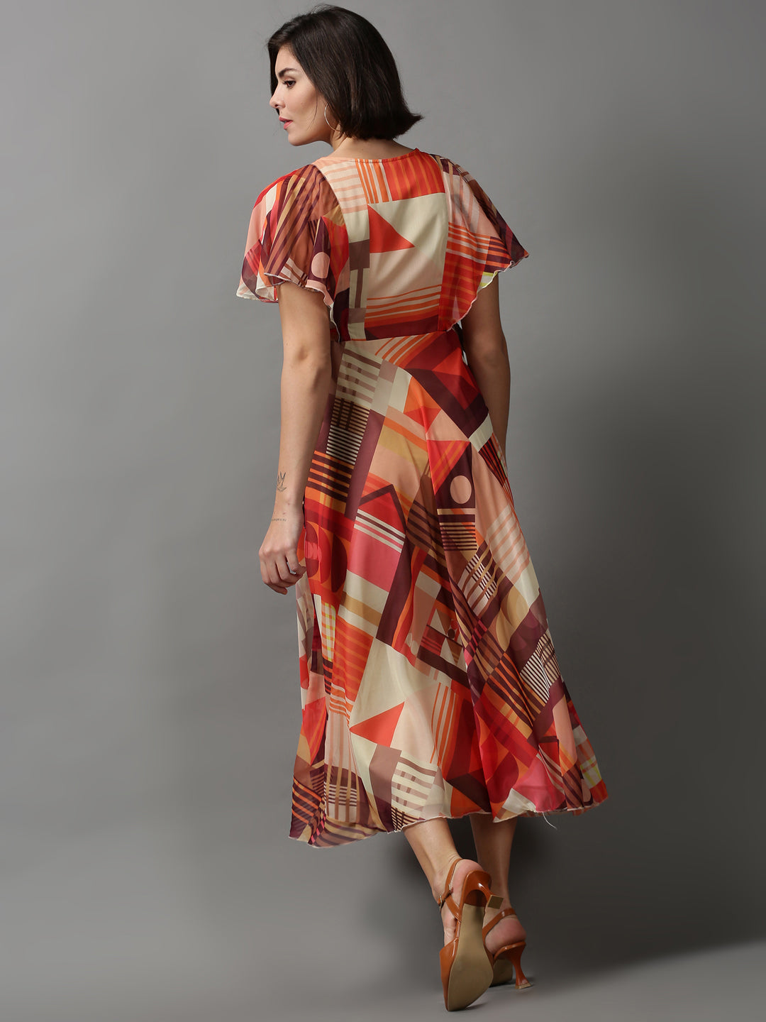 Women's Multi Printed A-Line Dress