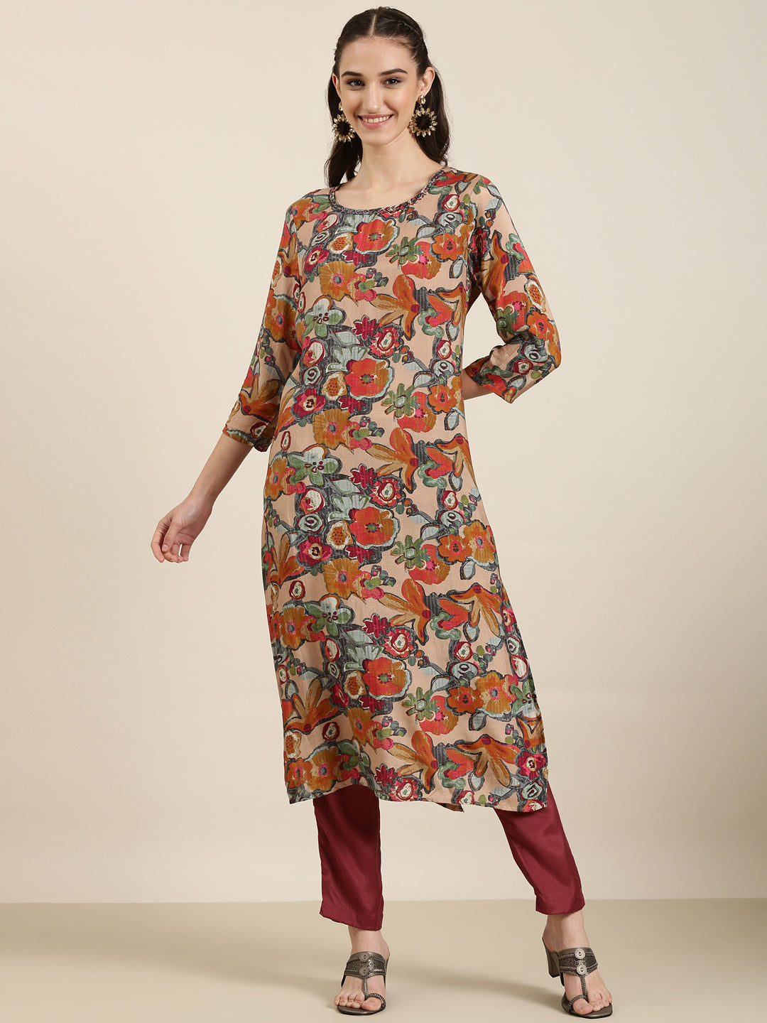 Women Multi Floral Kurta Set