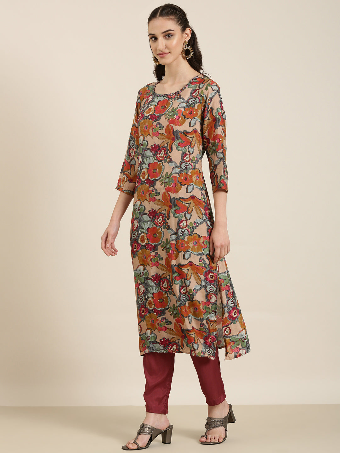 Women Multi Floral Kurta Set