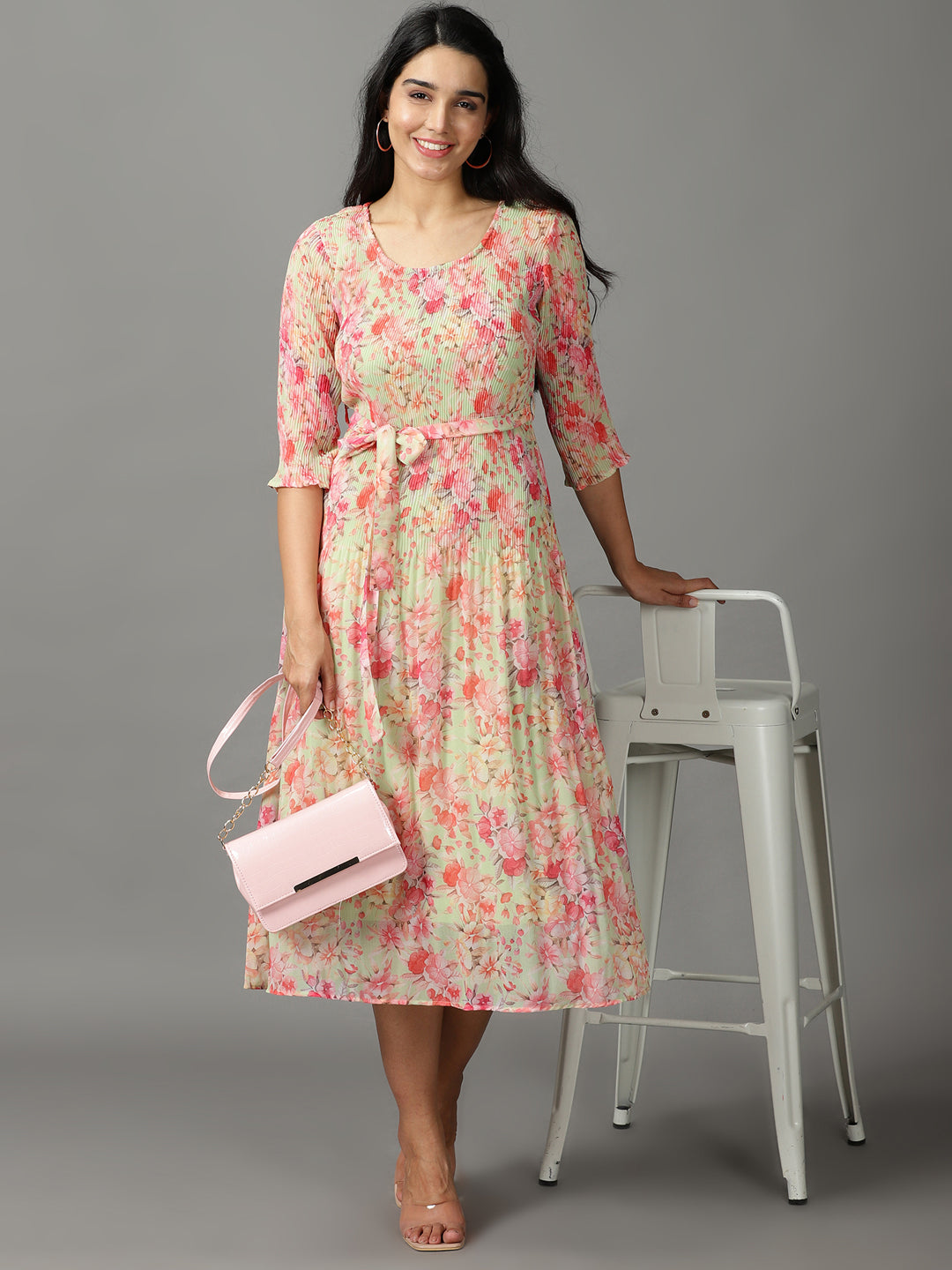 Women's Multi Printed A-Line Dress