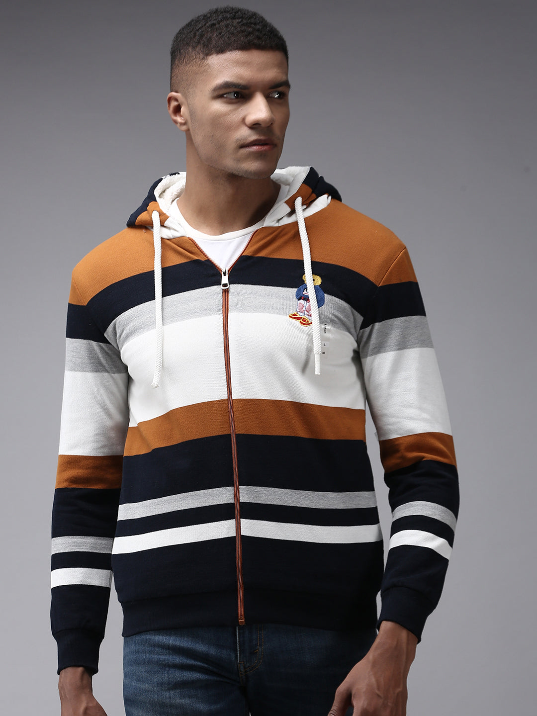 Men Multi Colourblock Sweatshirt