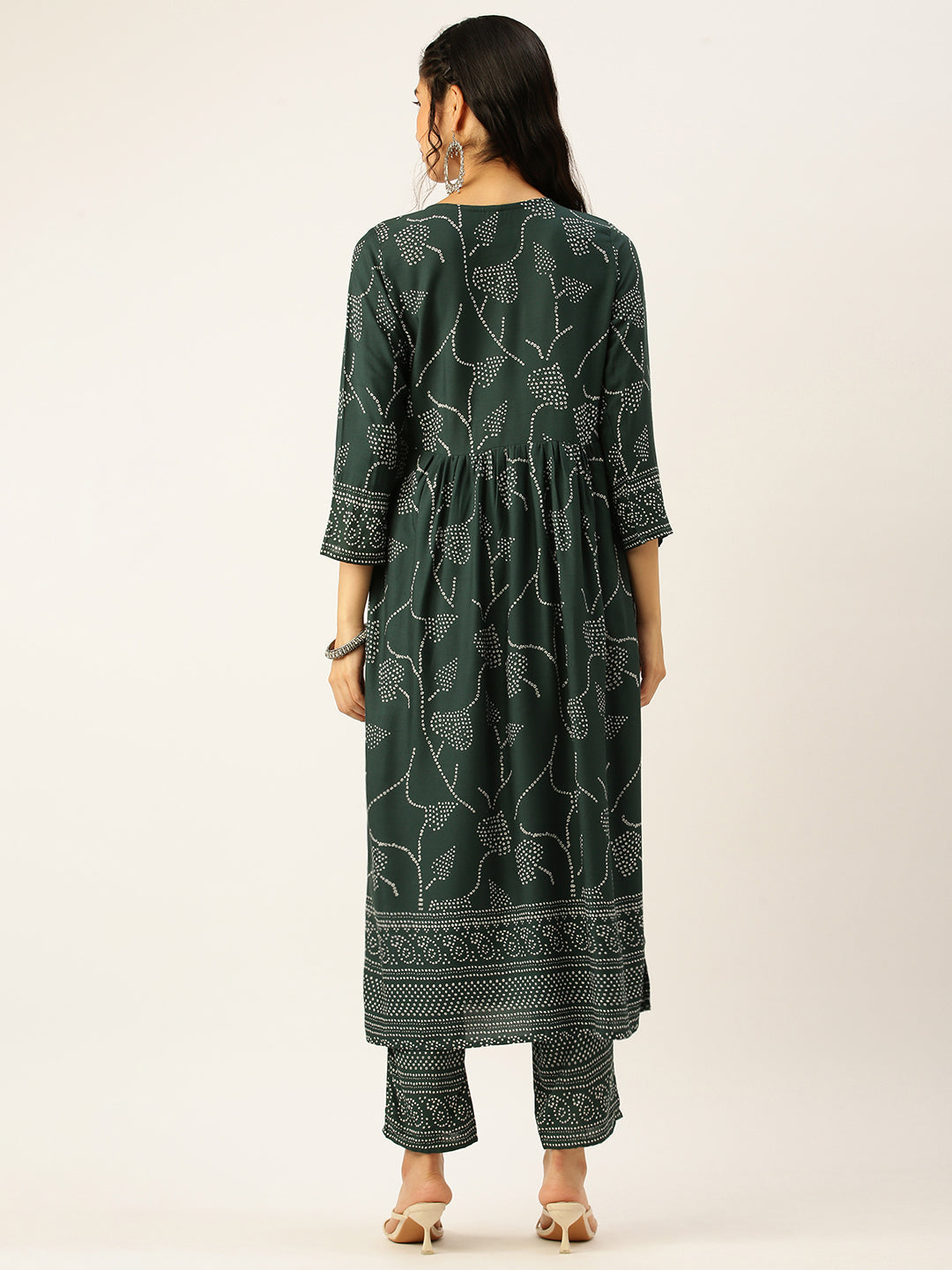 Women's Green Printed Kurta Sets