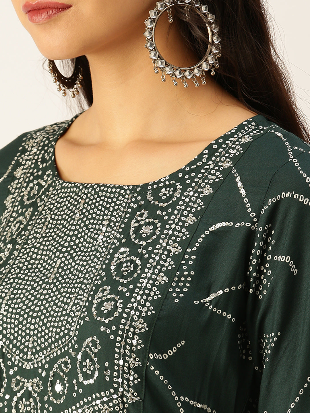 Women's Green Printed Kurta Sets