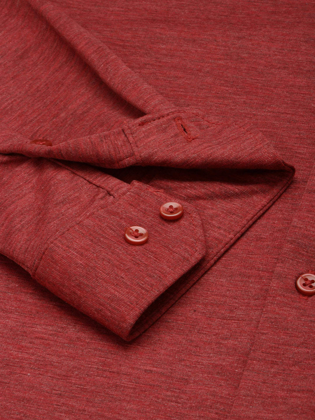 Men Red Solid Casual Shirt