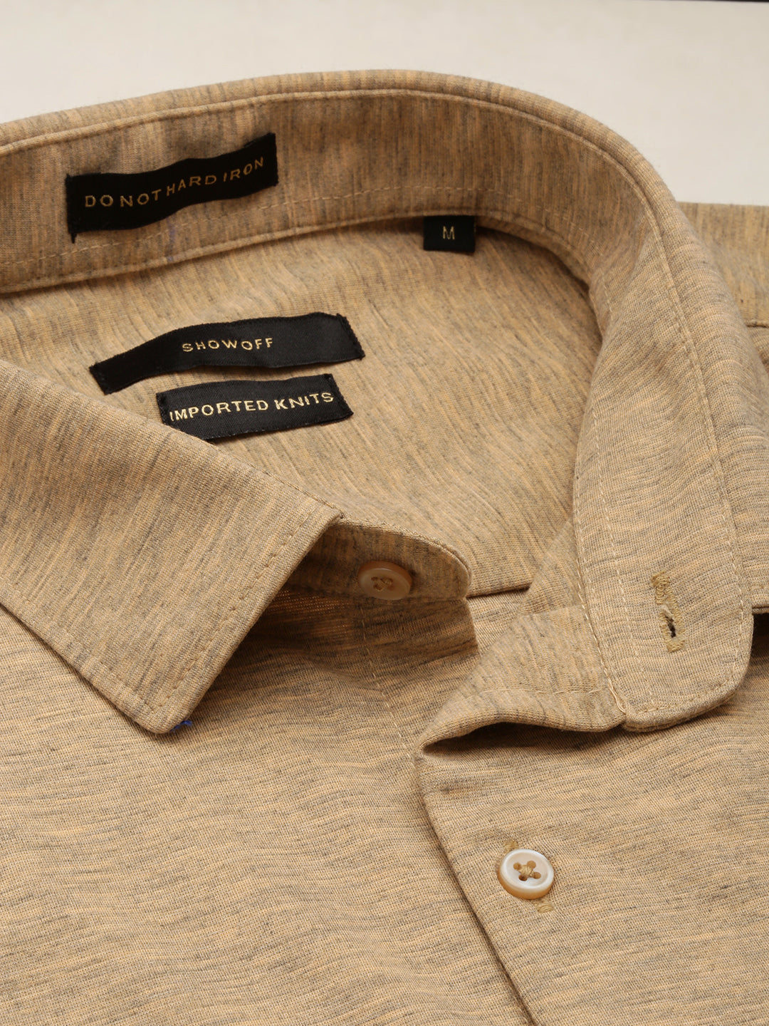 Men Copper Solid Casual Shirt