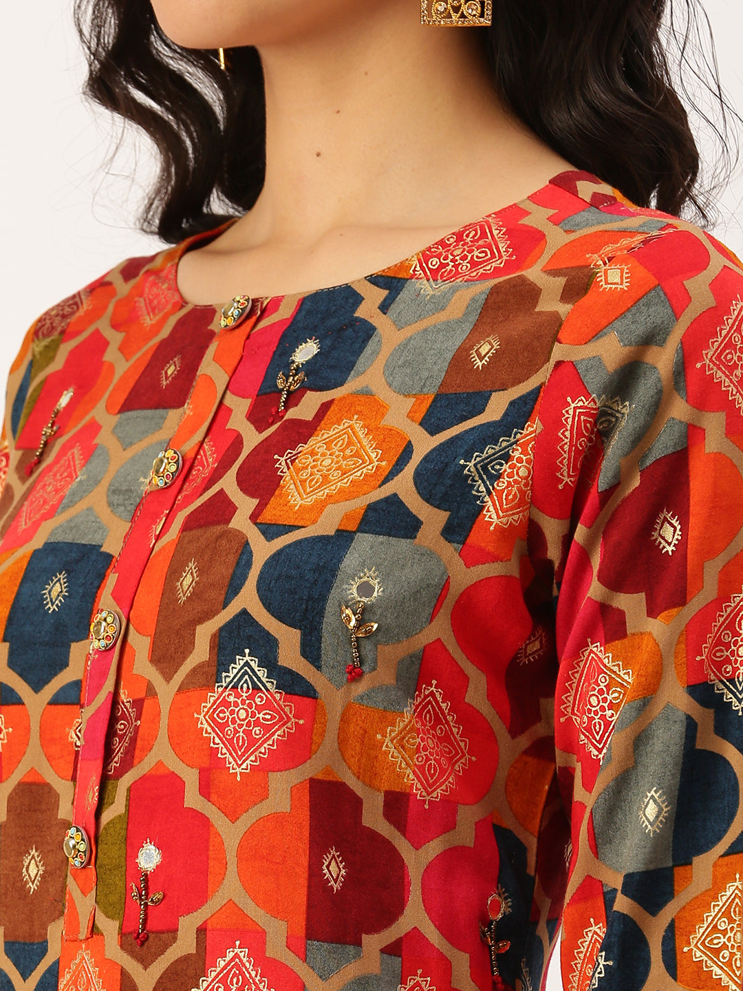 Women's Multi Printed Straight Kurtas