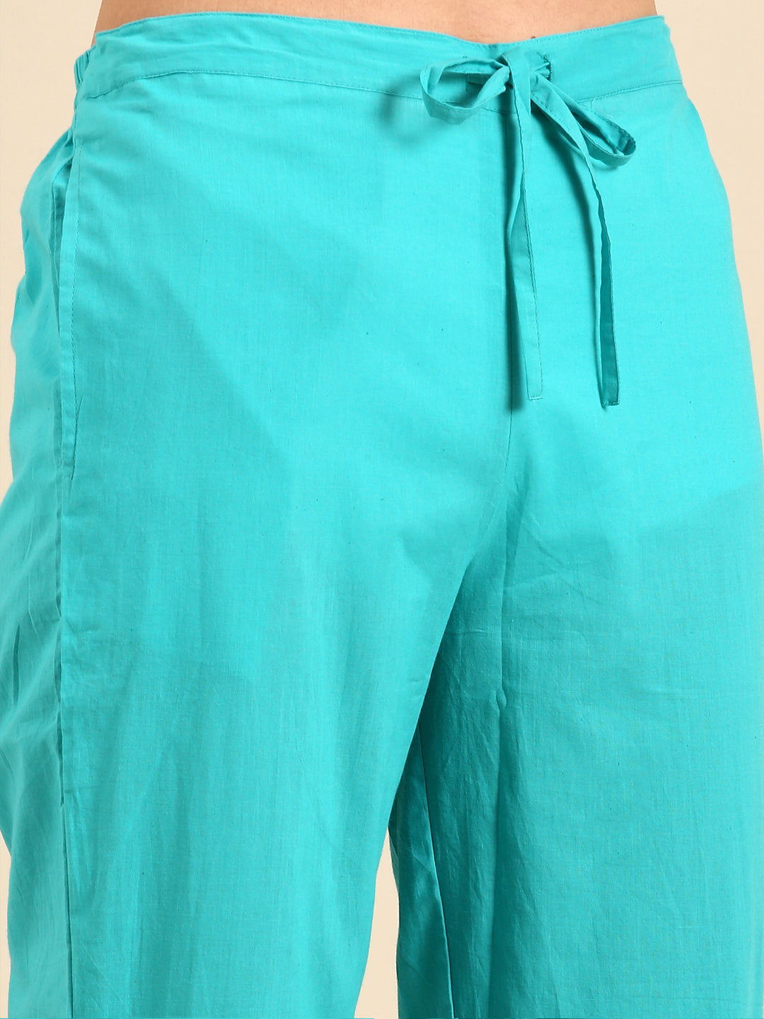 Women's Turquoise Blue Tie Dye Kurta Set