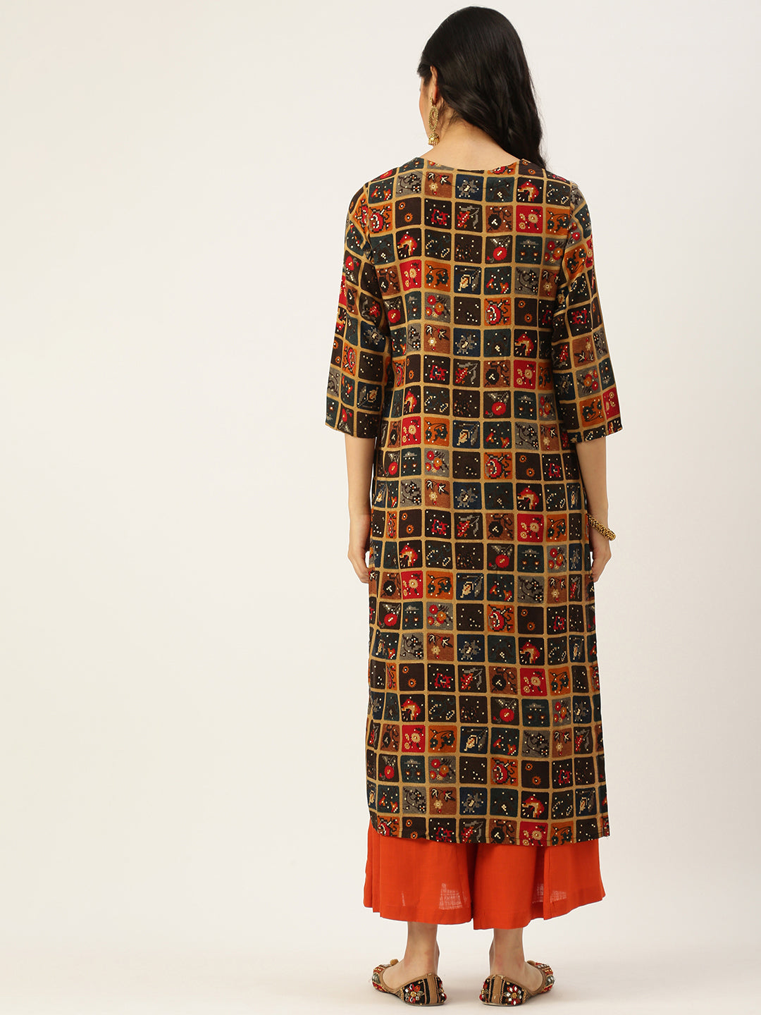 Women's Multicolour Printed Straight Kurtas