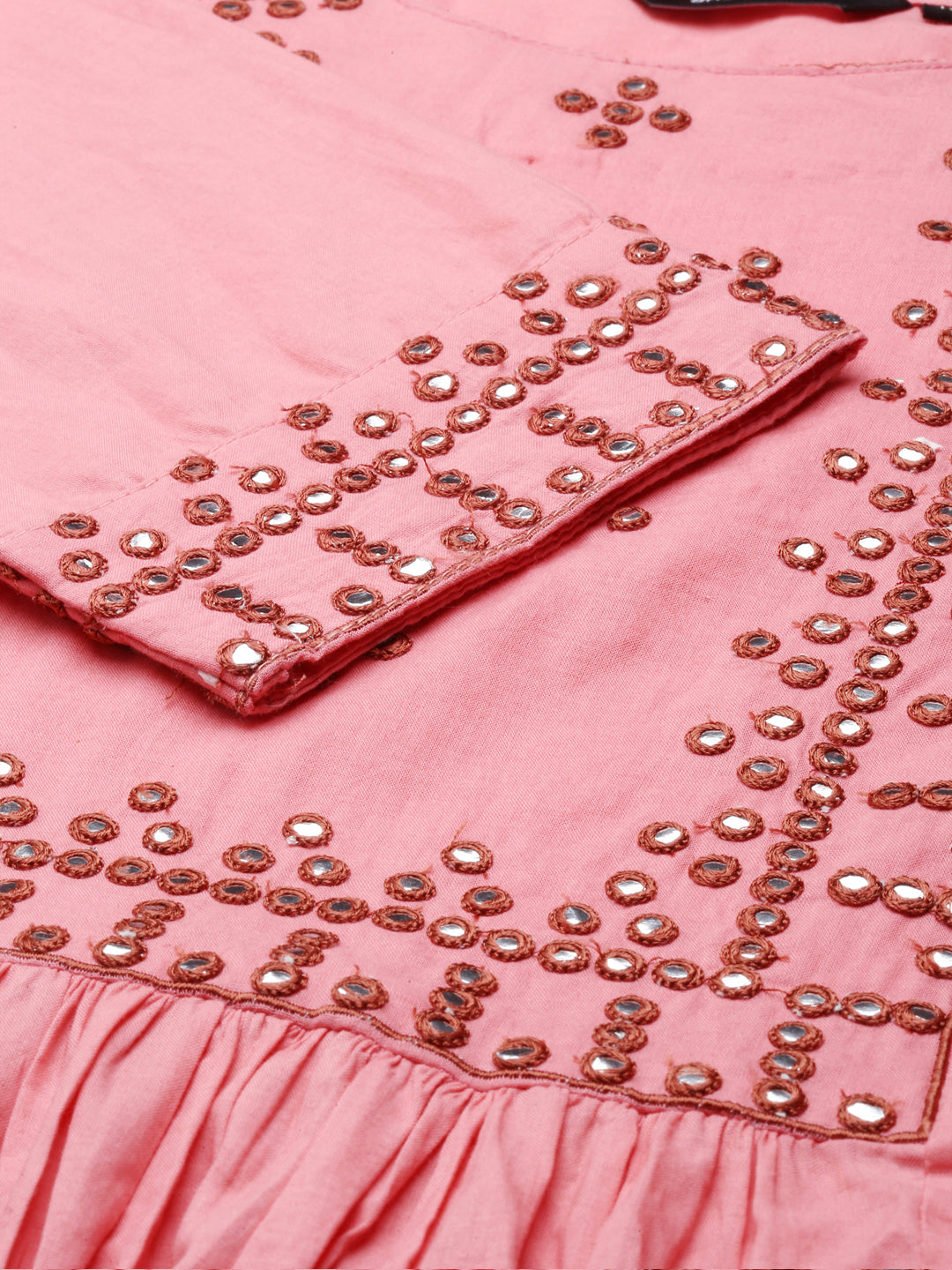 Women's Pink Solid Kurta Set