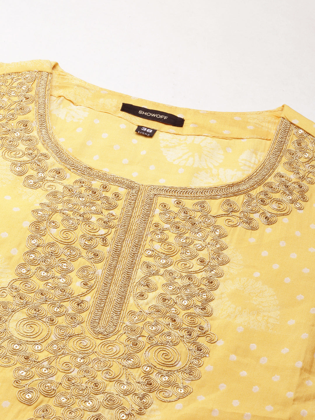 Women Yellow Printed Kurta Set