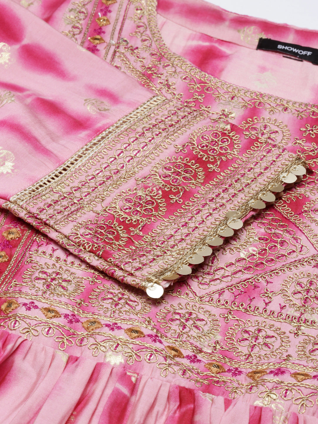 Women Pink Printed Kurta Set