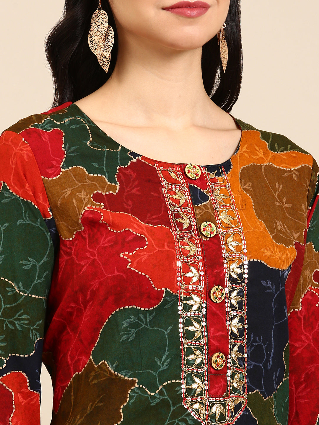 Women's Multicolour Printed Kurta Set