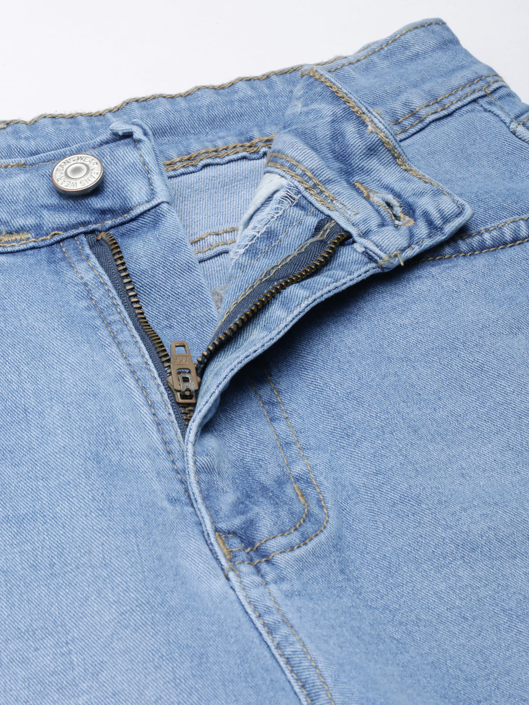 Women Blue Solid Skinny Fit Denim Jeans