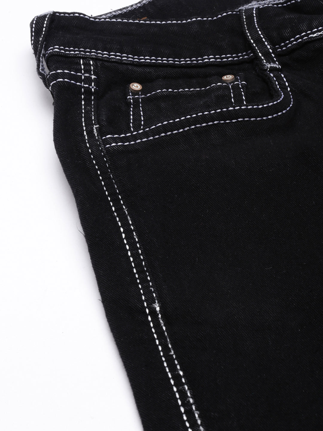 Women Straight Fit Denim Black Corgo Jean