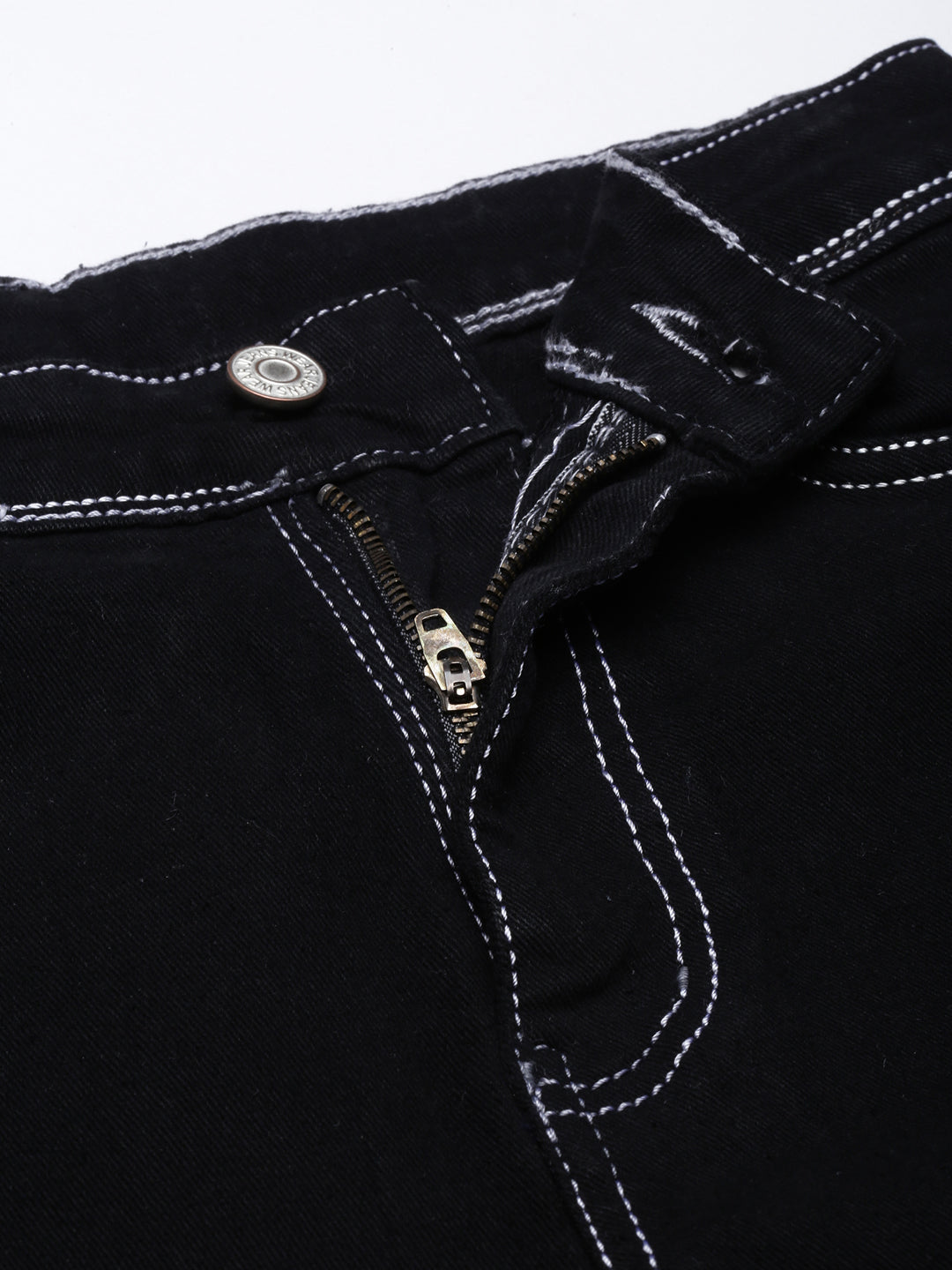 Women Straight Fit Denim Black Corgo Jean