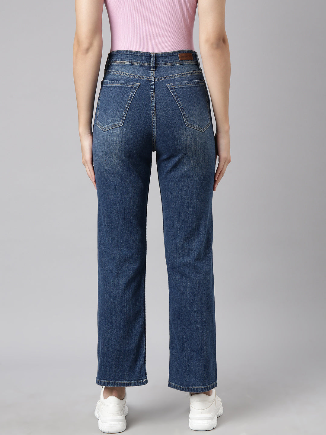 Women Straight Fit Denim Navy Blue Jean