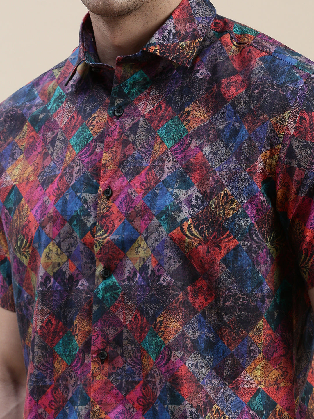 Men Multi Graphics Casual Shirt