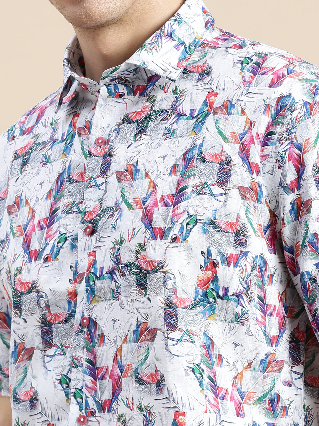 Men Multi Graphics Casual Shirt
