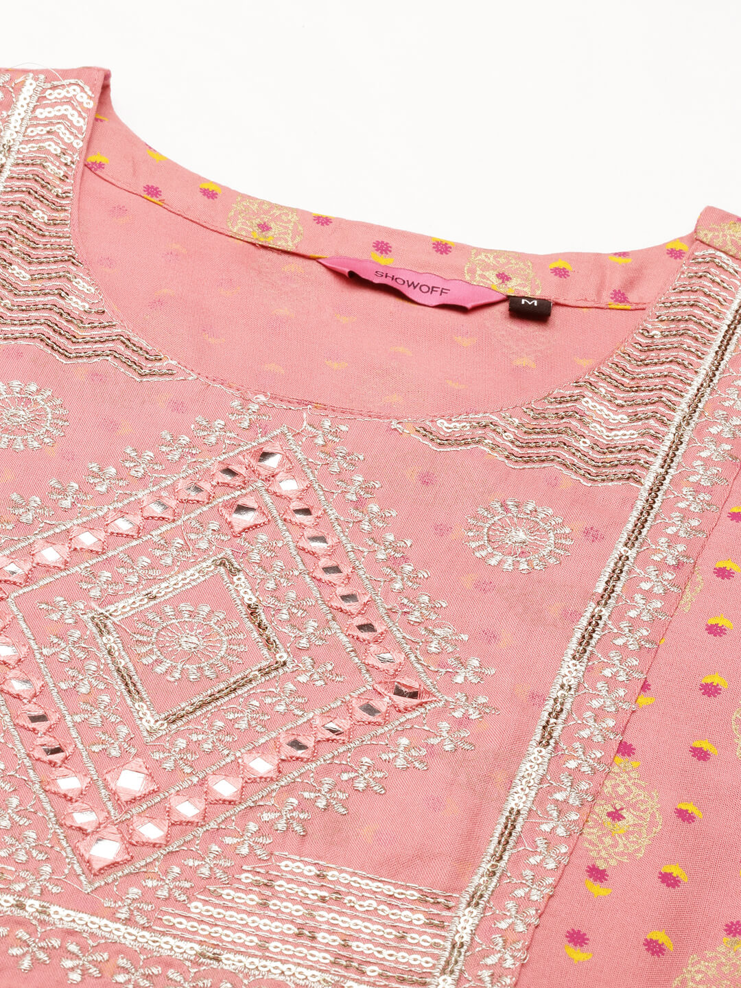 Women's Pink Printed Anarkali Kurta