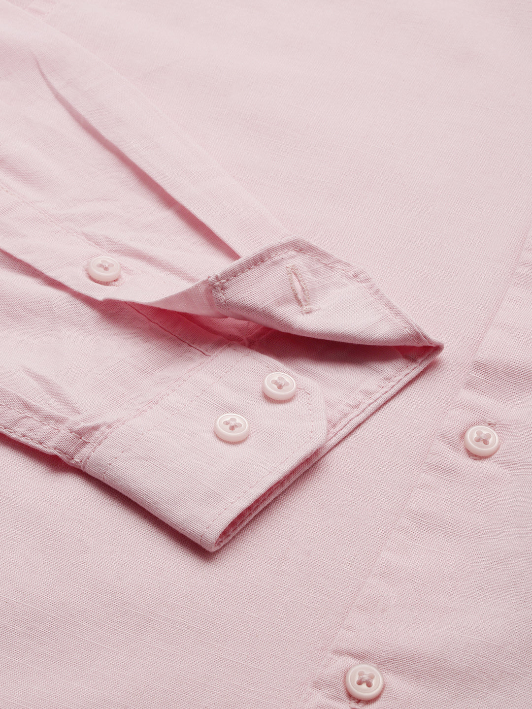 Men Pink Solid Casual Shirt