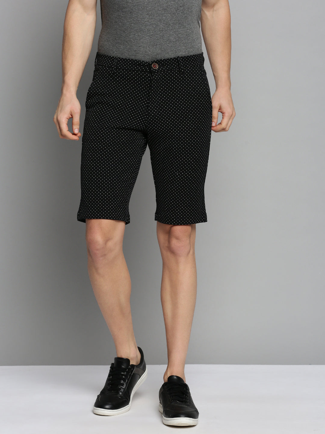 Men Black Printed Shorts