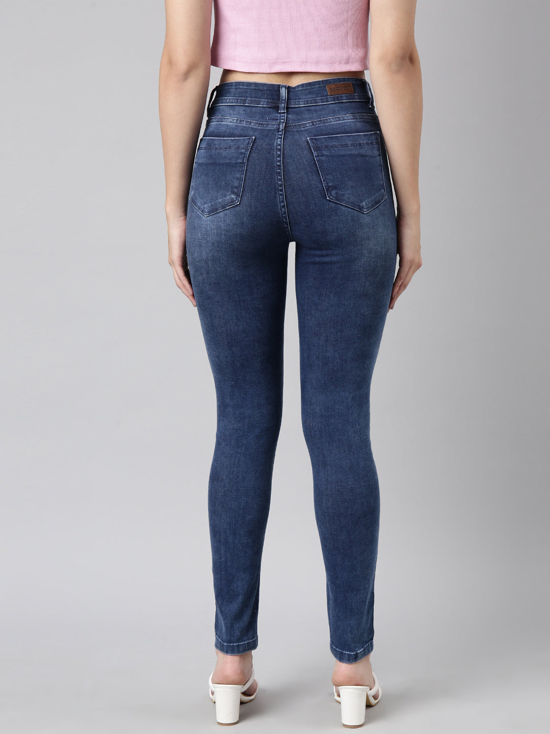 Women Skinny Fit Denim Navy Blue Jean