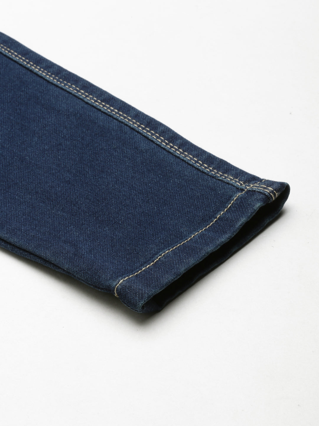Women Navy Blue Solid Slim Fit Denim Jeans