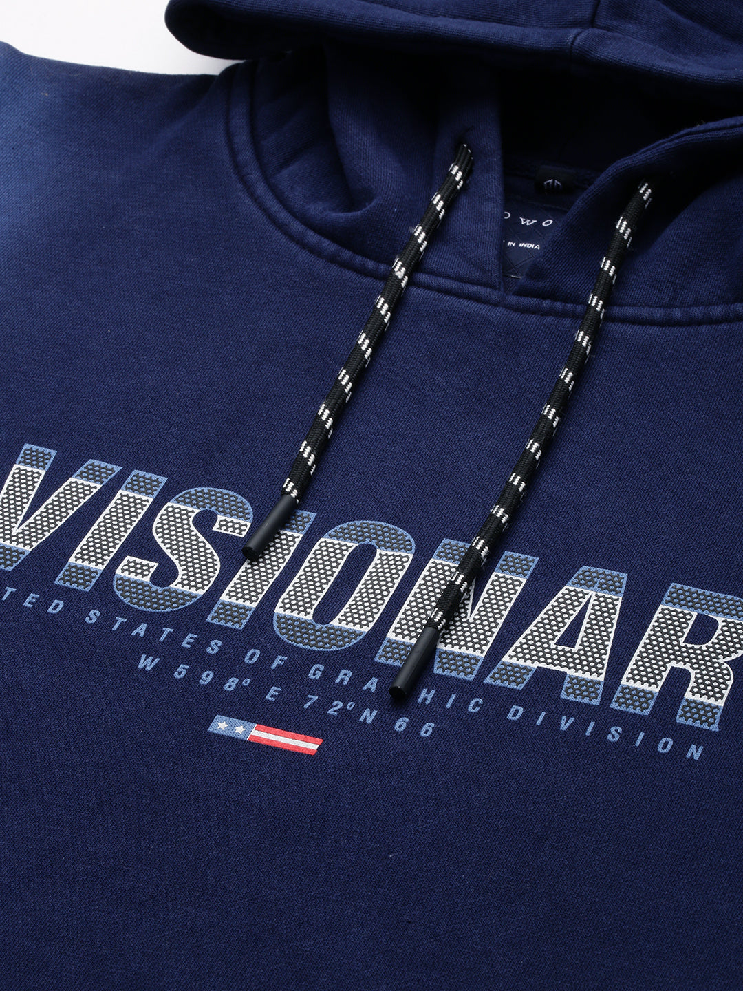 Men Navy Solid Hoodies