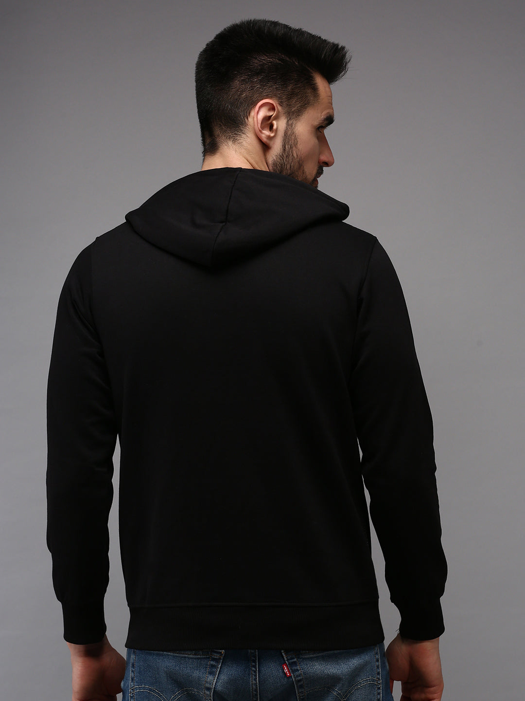 Men Black Printed Sweatshirt