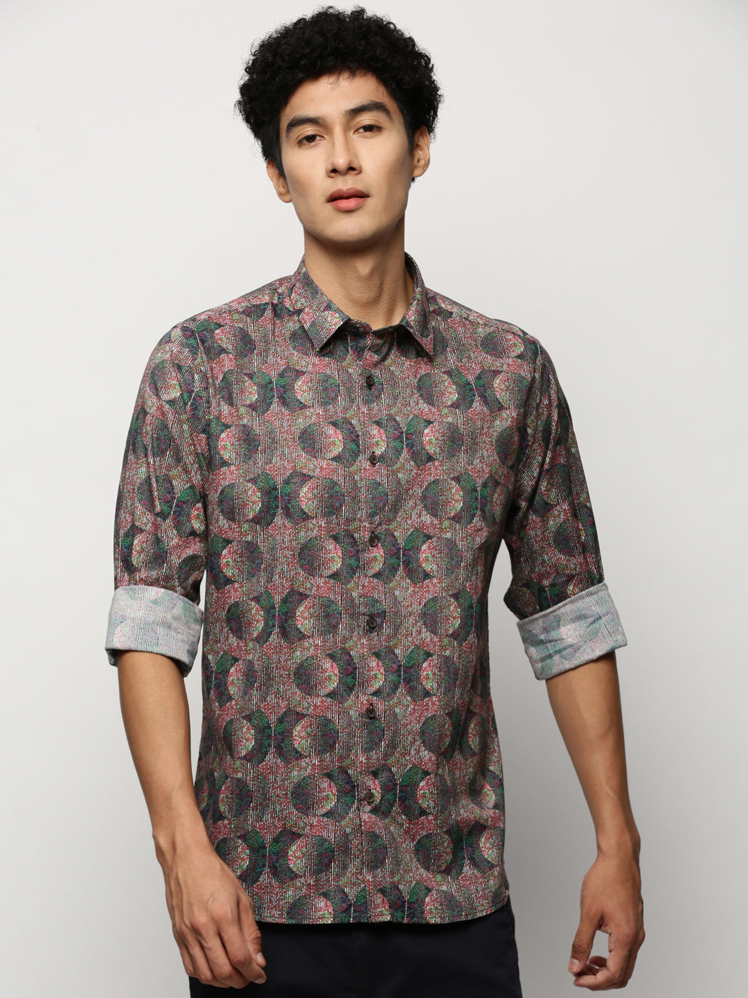 Men Multi Geometrical Shirt