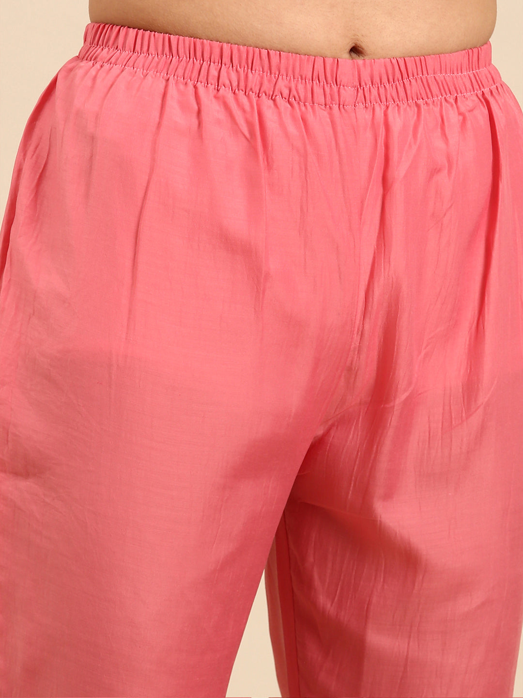 Women's Pink Tie Dye Kurta Set