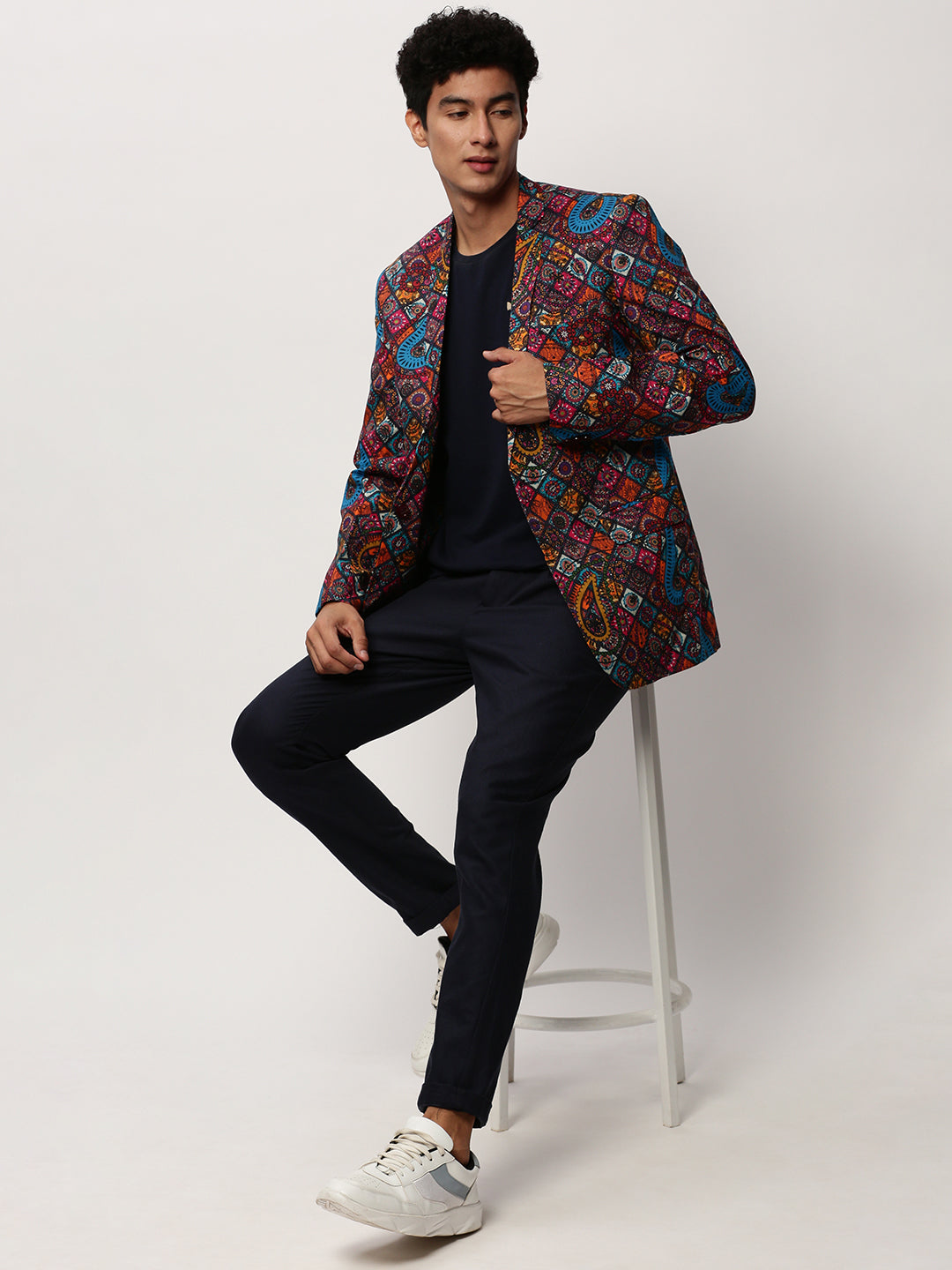 Men Multi Printed Casual Blazers