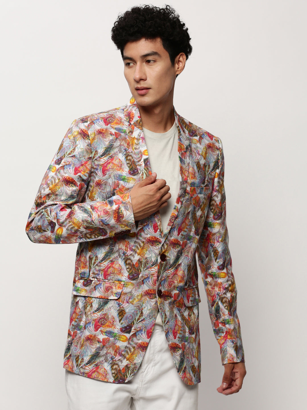 Men Multi Printed Casual Blazers