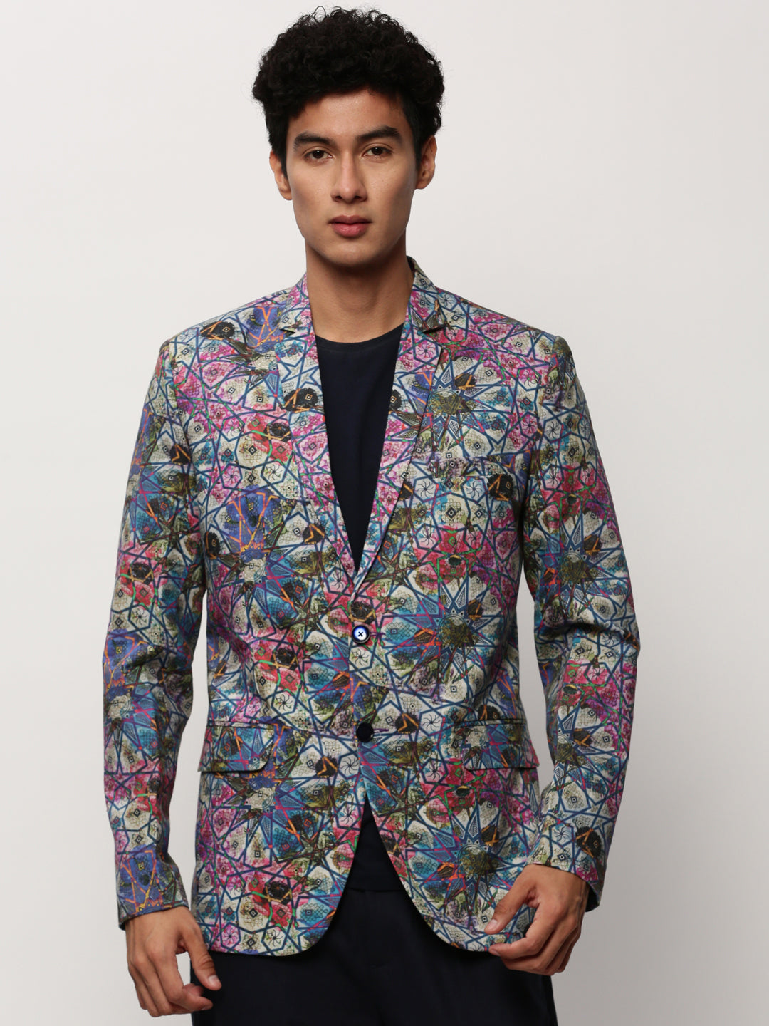 Men Multi Printed Casual Blazers