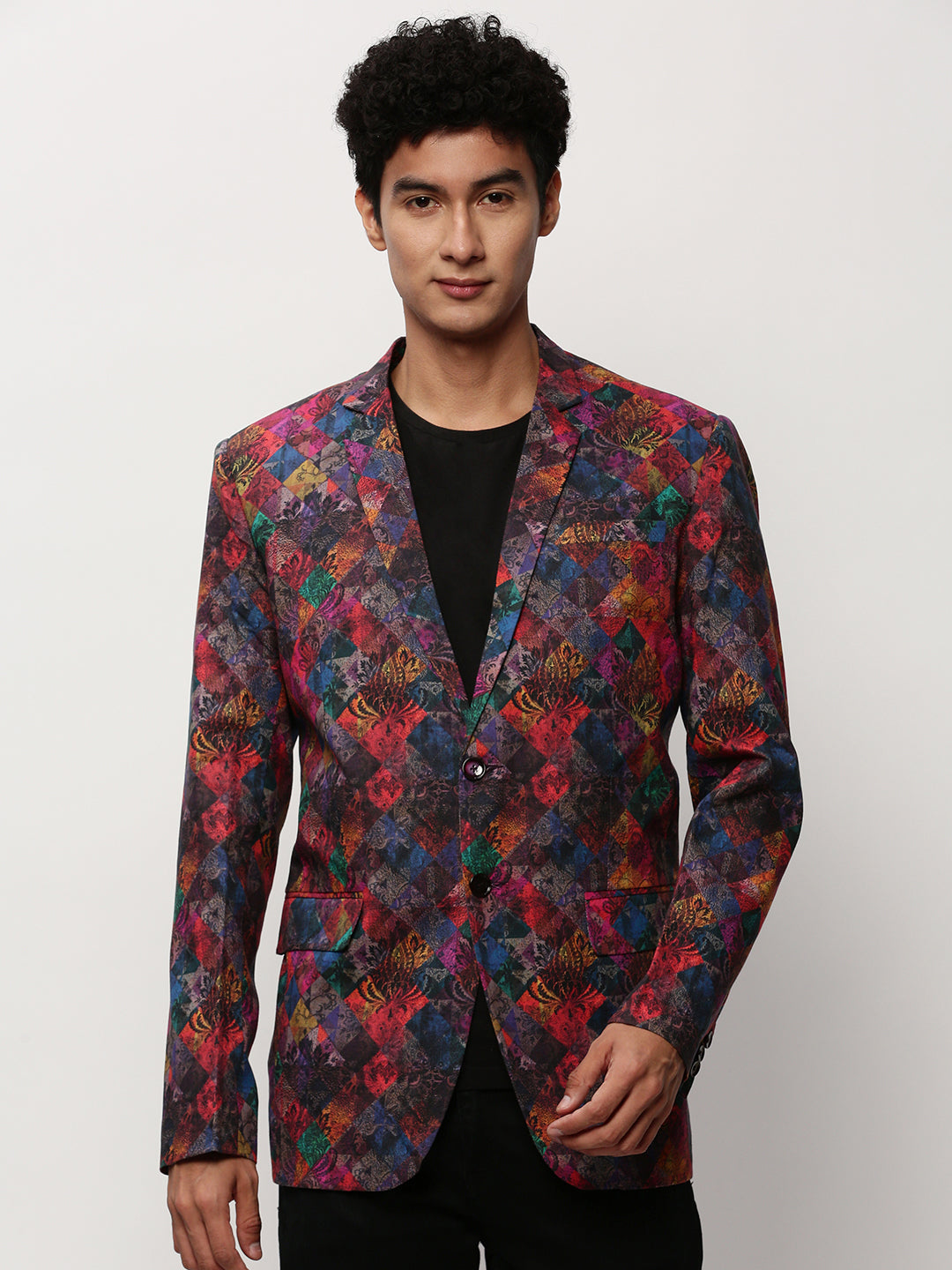 Men Multi Printed Casual Blazers