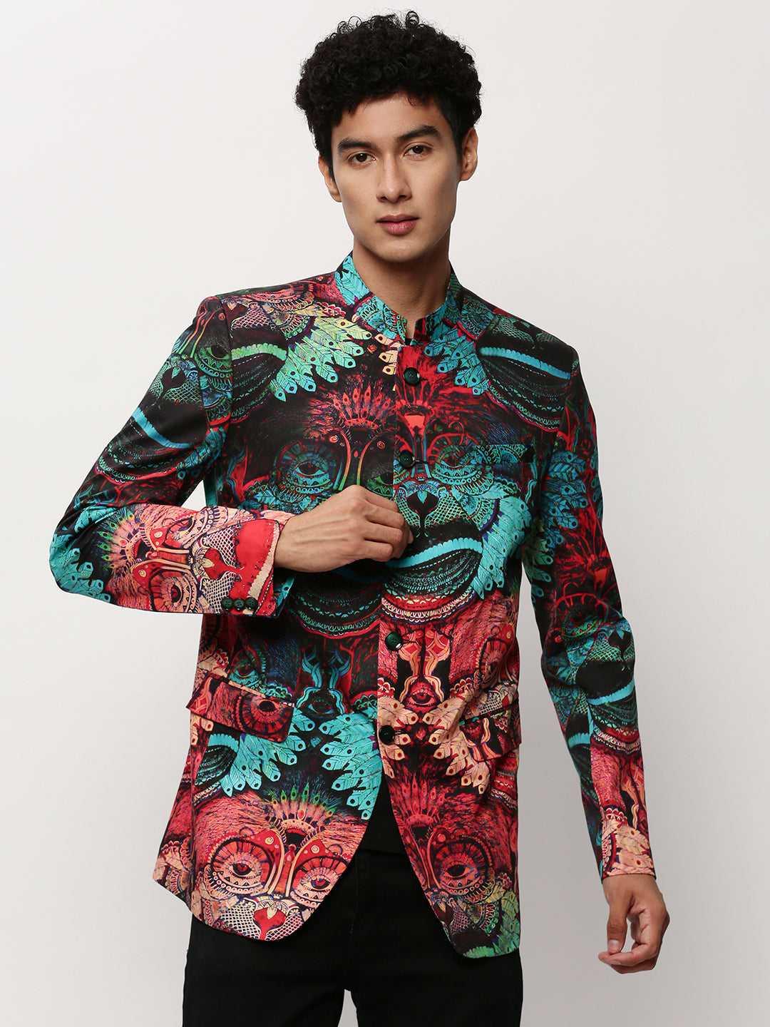 Men Multi Printed Casual Blazers