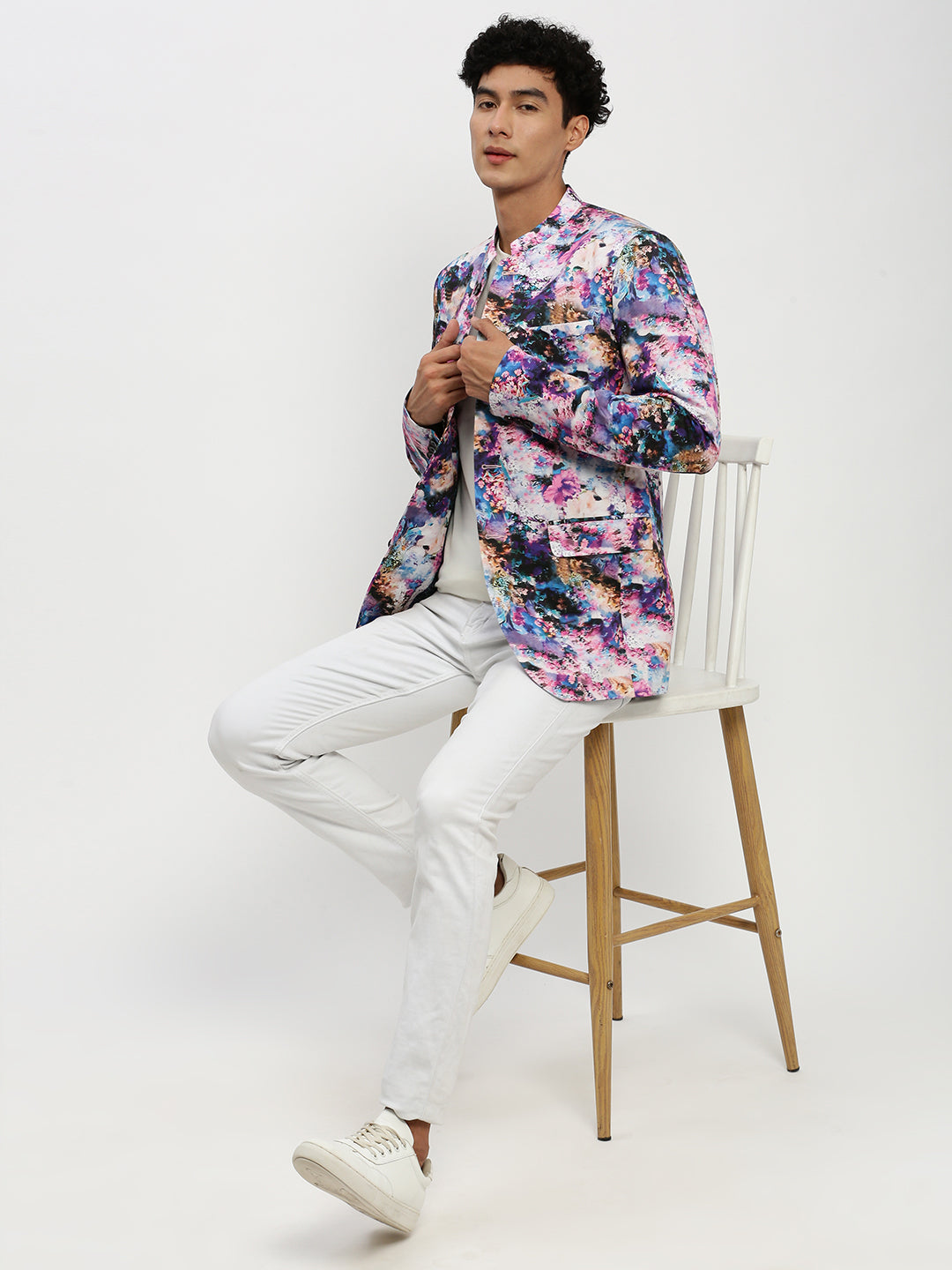 Men Multi Printed Blazer