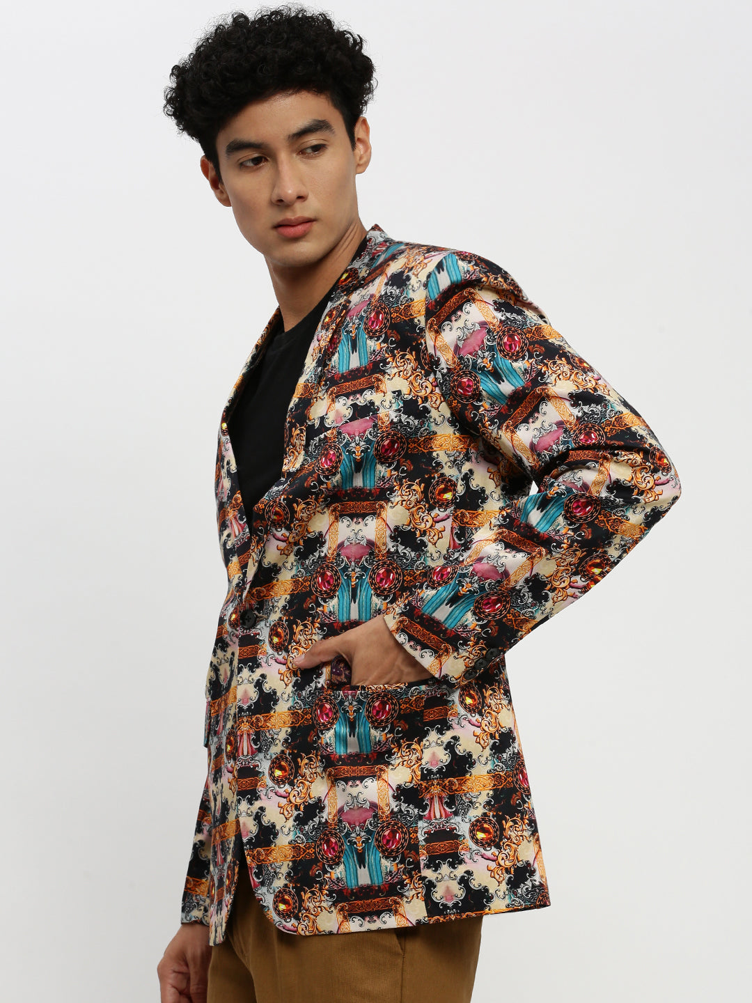 Men Multi Printed Blazer