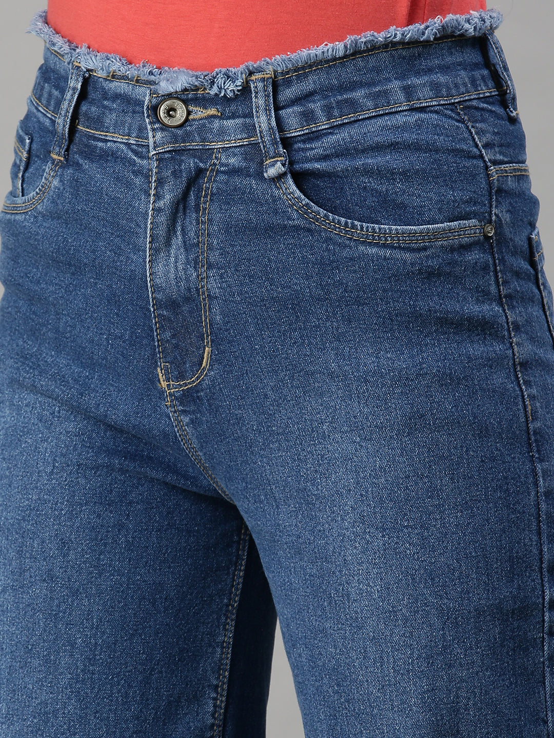 Women's Denim Wide Leg Blue Jeans
